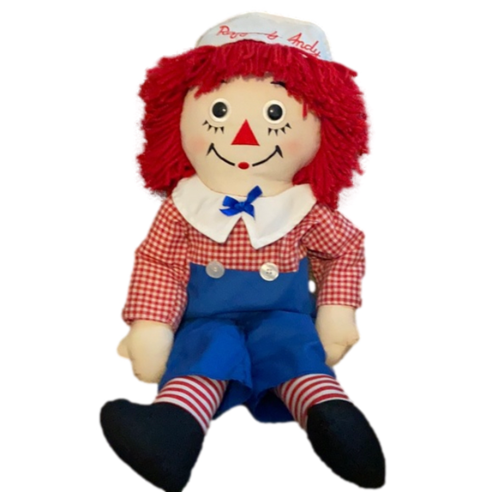 Raggedy Andy 80th Birthday Doll By Applause 25” Tall